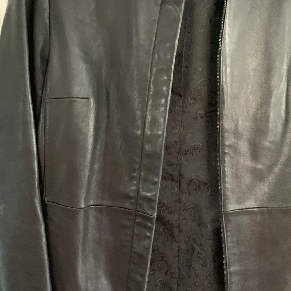 Anne Klein Leather Jacket - Picture 4 of 5
